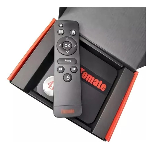 Tv Box Smart Box Tomate + Brinde Exclusivo 16gb E 4gb Ram 4k Preto Padrão