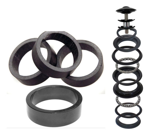 Kit Suspensão Bike Aro 29 Freio Hidráulico Direção Completa Cor Preto