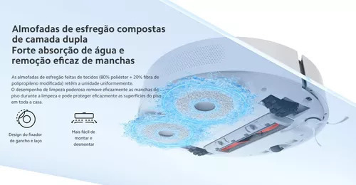 Xiaomi B105 Robô Aspirador S10+ Cor Branco Branco