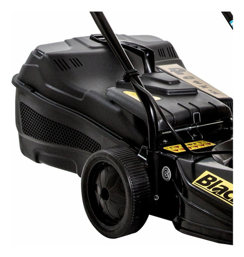 Cortadora de pasto eléctrica Petri 3005051 con bolsa recolectora de 0.75 hp y 220V color negro