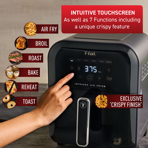T-fal Freidora Infrarroja 6.3l 1550w Pantalla Táctil Mmg