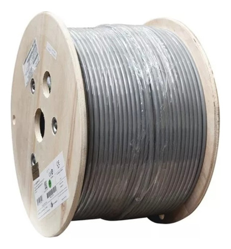 Siemon Bobina De Cable Utp Blindado 4 Pares Cat6a Gris 305m 