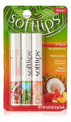 Softlips Juego De Sabores Tropicales De Edicion Limitada: Pa