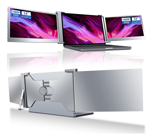 Extensor De Pantalla Triple Monitor Portátil 14 Home Office 