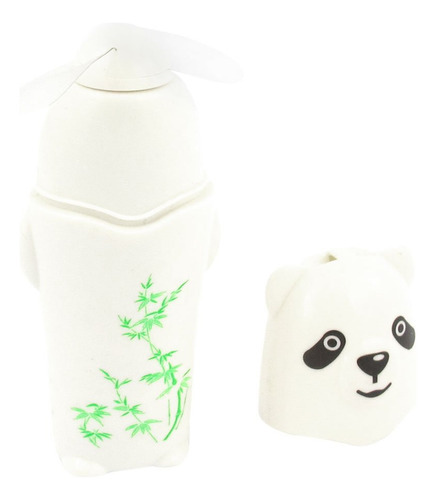 Qtqgoitem Plastico Blanco Patron Panda Bateria Mini Portatil
