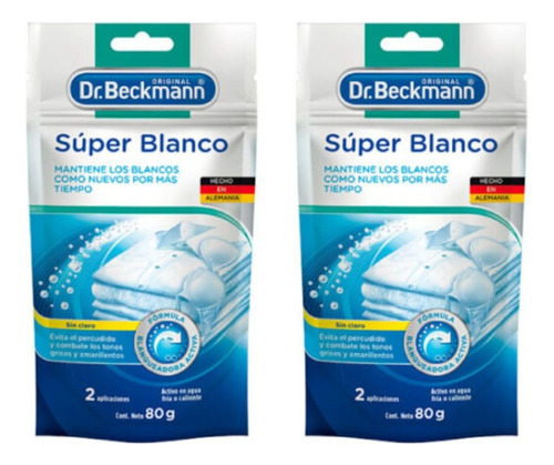Dr. Beckmann Super Blanco Intenso 80 Gr 80 Gr X 2 Unds