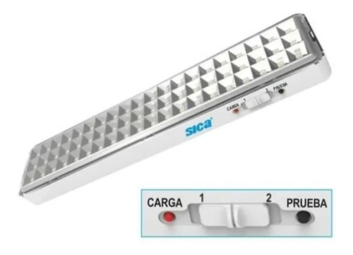 Luz De Emergencia 60 Leds Litio 8hs Sica Color Blanco