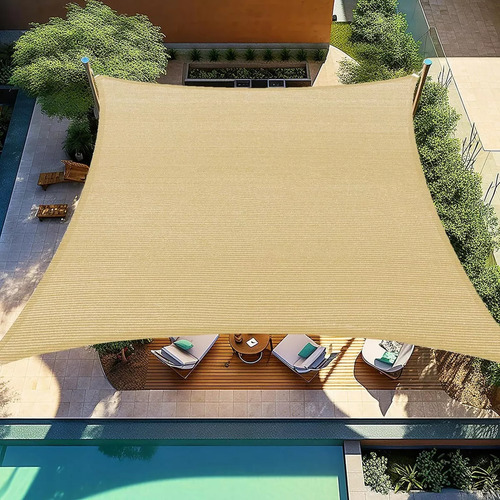 Toldo Vela Sombra Rectangular Impermeable 4x5 Mt