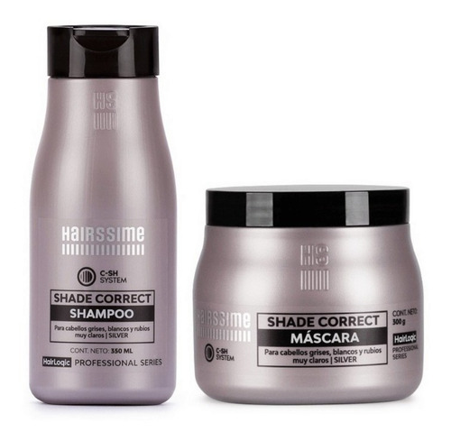 Hairssime Shade Correct Silver Shampoo + Mascara 