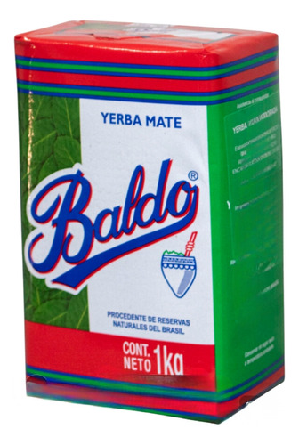 Yerba Mate Baldo Importada De 1kg Pack 10u