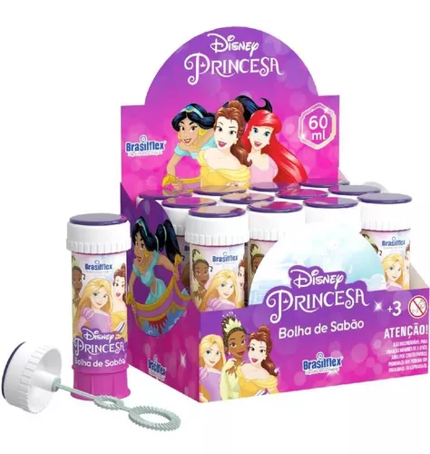 Bolha De Sabao Princesas 60ml C/jogo (27908470004825)