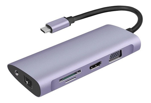 Imagen 2 de 7 de Hub Usb Tipo C, 11 En 1, Para Mac / Windows