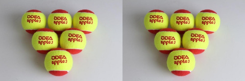 Imagem 1 de 1 de Bola De Tennis Infantil-estágio 3- Odea- Saco C/ 12 Unidades