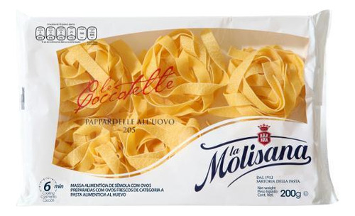 Massa Italiana La Molisana Pappardelle Com Ovos 200g