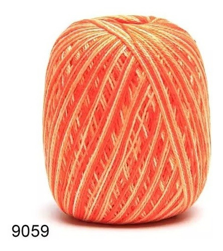 Linha Anne 250 Metros Circulo Para Crochê, Tricô E Amigurumi Cor Abobora - 9059