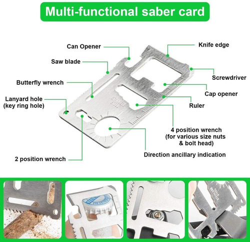 Shaoke Kit De Supervivencia Multiherramienta De Emergencia