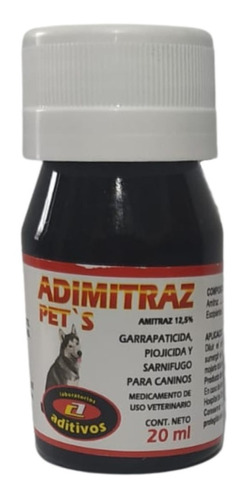  Adimitraz 20ml X 18 Un Garrapaticida, Piojicida, Sarnifugo 