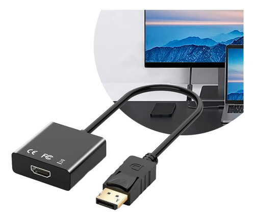 Cable Adaptador Convertidor Displayport A Hdmi Full Hd 1080p