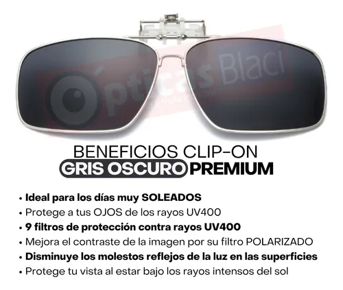 rectangular clip en anteojos de protección UV400 gafas