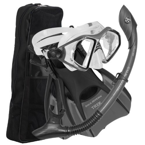 Buceador De Ee. Uu. Almirante Lx Island Dry Trek Snorkel Set