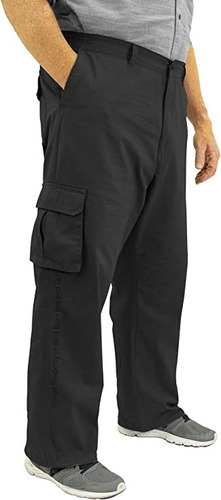 Pantalones Unicolor Tipo Cargo / Tallas 30 A Plus 64