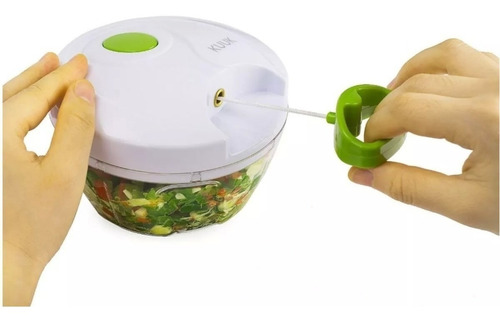 Imagem 2 de 5 de Mini Processador De Alimentos Manual Triturador Alho