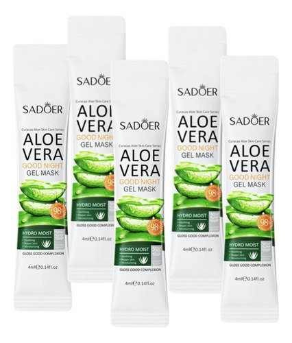 Mascarilla Facial Hidratante Aloe Vera Calmante Refrescante