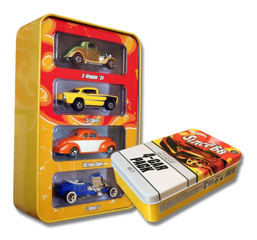 Hot Wheels Lata Since 68 Hot Rods 4-car Pack #1 Of 1