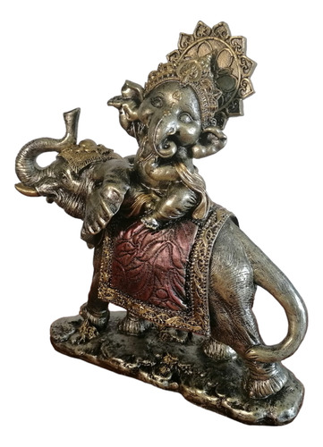 Figura Elefante Ganesh De Resina 27cms