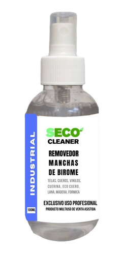 Quita Manchas Tinta Birome 100ml Tela Cuero Madera Formica