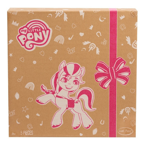 Imagen 2 de 8 de My Little Pony Set 5 Peluches Amigas Por Siempre 18 Cm
