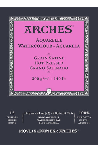 Arche Enc Aquarelle % Saten Oz Blanc Nat Blanco