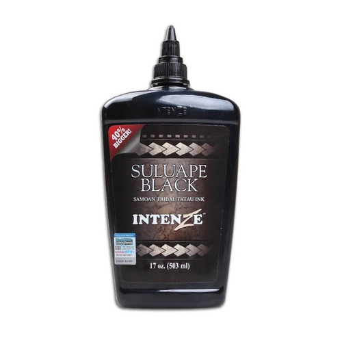 Intenze Tattoo Ink, Tinta Intenze Suluape Black 17 Oz 503 Ml