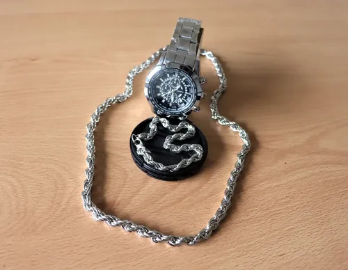 Reloj Con Esclava Y Cadena