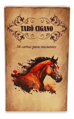 Baralho Tarô Cigano Iniciantes Tarot Com 36 Cartas