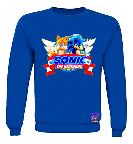 Polerón Polo Sonic Niños, Jóvenes 100% Algodón