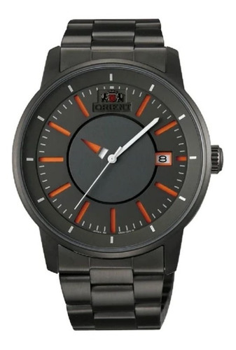 Reloj Orient Automático De Hombre Negro C Naranja Fer02006a