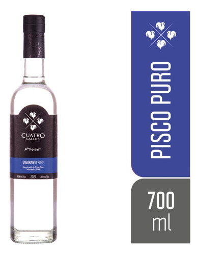 Pisco Cuatro Gallos 700mi 