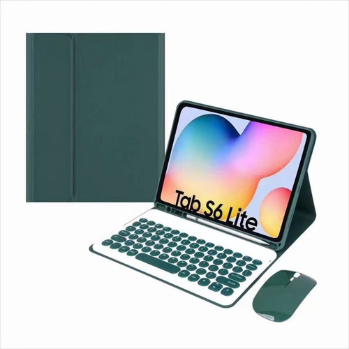 Capa De Couro Sintético Dupla Proteção Com Teclado Bluetooth