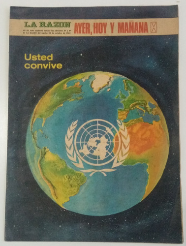 Revista La Razón Usted Convive Ayer Hoy Mañana 1967 # 32