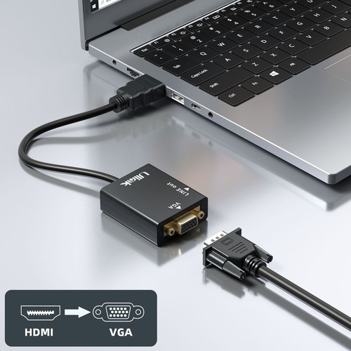 Conversor De Video Hdmi A Vga + Audio, 1080p. Boleta/factura