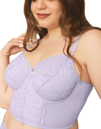 Corpiño Bustier Con Aro Playboy Microfibra Y Encaje