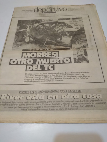 Diario Revista Clarín Trágica Muerte De O. Morresi En El Tc