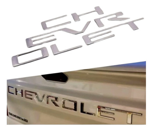 Emblema Logo Portalon Chevrolet Plata