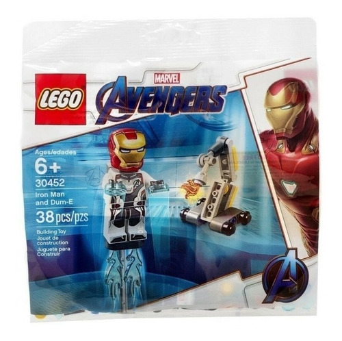 Lego Iron Man And Dum-e Marvel Avengers Polybag 30452