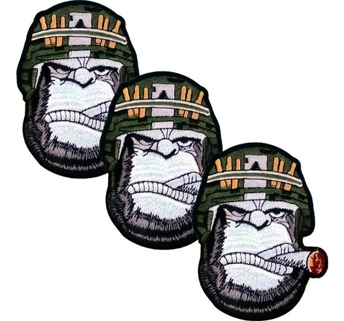Decora Ropa Para Gorras Monkey, Mxykn-003, 3 Parches, Monkey