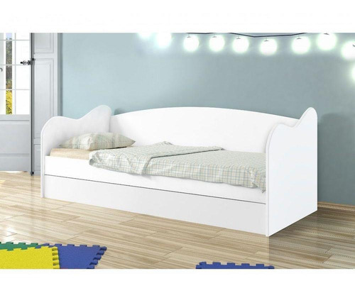 Sofá Cama Luke Branco Com Colchões