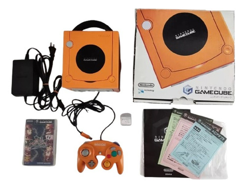 Nintendo Gamecube Orange Japones + 2 Control + 1juego + Caja