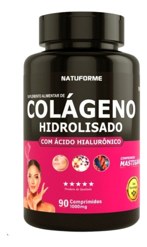 Colágeno Mastigavél Hidrolisado Com Ácido Hialurônico 90 Cmp