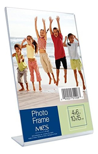 4x6 Inch Bent Acrylic Picture Frame, Vertical (31406)